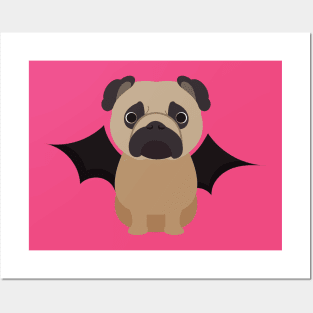 Pug Halloween Fancy Dress Costume Posters and Art